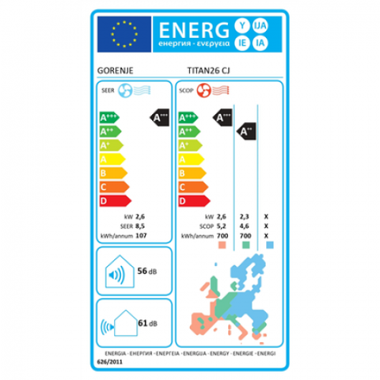 Gorenje 2,6kW TITAN 