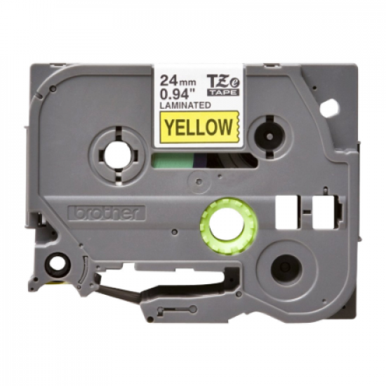 Brother | TZe-651 Laminated Tape | Black On Yellow | TZe | 8 m | 2.4 cm