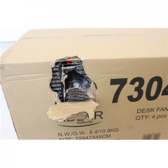 SALE OUT. Adler | AD 7304 | Desk fan | 55 W W | Diameter 40 cm | Number of speeds 3 | Oscillation | White | DAMAGED PACKAGING