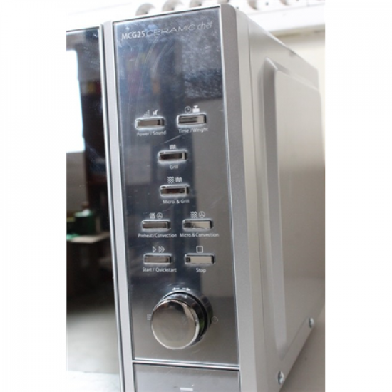SALE OUT. Caso | Microwave oven | MCG 25 | Free standing | 25 L | 900 W | Convection | Grill | Black, Stainless steel | DAMAGED PACKAGING, SCRATCHED ON FRONT