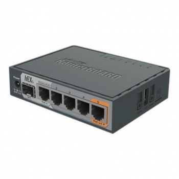 Enthernet Router hEX S | RB760iGS | No Wi-Fi | 10/100/1000 Mbit/s | Ethernet LAN (RJ-45) ports 5 | Mesh Support No | MU-MiMO No | No mobile broadband | Antenna type No antenna | 1 | 12 month(s)