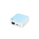 Router | TL-WR802N | 802.11n | 300 Mbit/s | 10/100 Mbit/s | Ethernet LAN (RJ-45) ports 1 | Mesh Support No | MU-MiMO No | No mobile broadband | Antenna type 1xInternal | 1 x micro USB