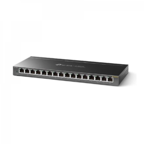 TP-LINK | Switch | TL-SG116E | Web managed | Wall mountable | Gigabit Ethernet (copper) ports quantity 16 | Power supply type External | 36 month(s)