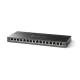 TP-LINK | Switch | TL-SG116E | Web managed | Wall mountable | Gigabit Ethernet (copper) ports quantity 16 | Power supply type External | 36 month(s)
