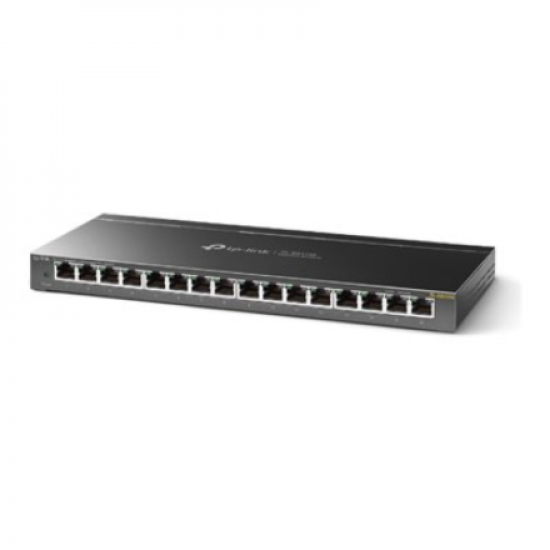 TP-LINK | Switch | TL-SG116E | Web managed | Wall mountable | Gigabit Ethernet (copper) ports quantity 16 | Power supply type External | 36 month(s)