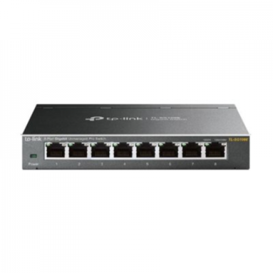 TP-LINK | Switch | TL-SG108E | Web managed | Wall mountable | Gigabit Ethernet (copper) ports quantity 8 | Power supply type External | 36 month(s)