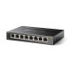 TP-LINK | Switch | TL-SG108E | Web managed | Wall mountable | Gigabit Ethernet (copper) ports quantity 8 | Power supply type External | 36 month(s)