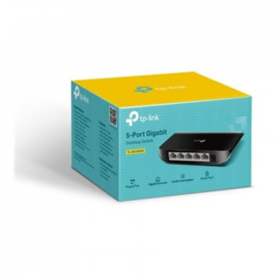 TP-LINK | Switch | TL-SG1005D | Unmanaged | Desktop | Gigabit Ethernet (copper) ports quantity 5 | Power supply type External | 36 month(s)