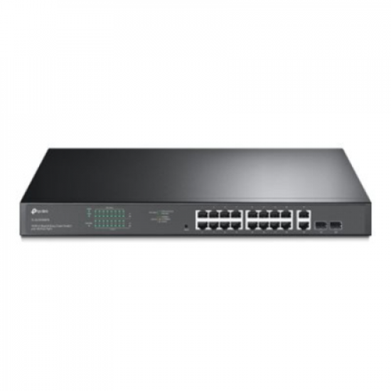 TP-LINK | Switch | TL-SG1218MPE | Web Managed | Rackmountable | Gigabit Ethernet (copper) ports quantity 16 | SFP ports quantity 2 | PoE+ ports quantity 16 | 36 month(s)