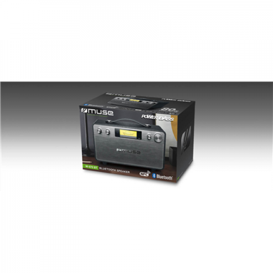 Muse M-670 BT Speaker, Wired, Bluetooth, Black | Muse | M-670 BT | 2 x 20W W | Bluetooth | Black | NFC features | Wireless connection