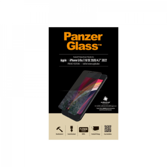 PanzerGlass | Screen Protector | Iphone | Iphone 6/6s/7/8/SE (2020) | Glass | Crystal Clear | Clear Screen Protector