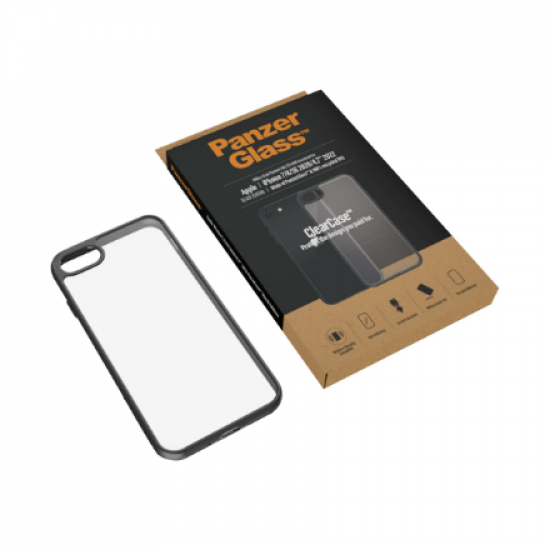 PanzerGlass | Screen Protector | Iphone | Iphone 7/8/se (2020) | Tempered anti-aging glass | Black/Crystal Clear | Clear Screen Protector