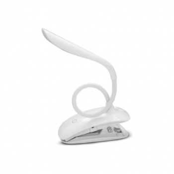 ColorWay LED Table Lamp Flexible & Clip with built-in battery | White Light: 5500-6000 K | Table lamp
