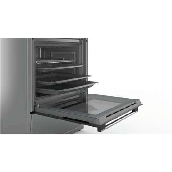 Bosch | Cooker | HKR39A250U | Hob type Vitroceramic | Oven type Electric | Stainless steel | Width 60 cm | Electronic ignition | Grilling | LED | Depth 60 cm | 66 L