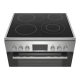 Bosch | Cooker | HKR39A250U | Hob type Vitroceramic | Oven type Electric | Stainless steel | Width 60 cm | Electronic ignition | Grilling | LED | Depth 60 cm | 66 L