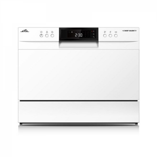 Dishwasher | ETA138490000F | Table | Width 55 cm | Number of place settings 6 | Number of programs 8 | Energy efficiency class F | Display | White