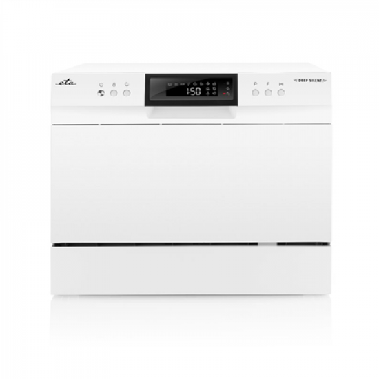 Dishwasher | ETA138490000F | Table | Width 55 cm | Number of place settings 6 | Number of programs 8 | Energy efficiency class F | Display | White