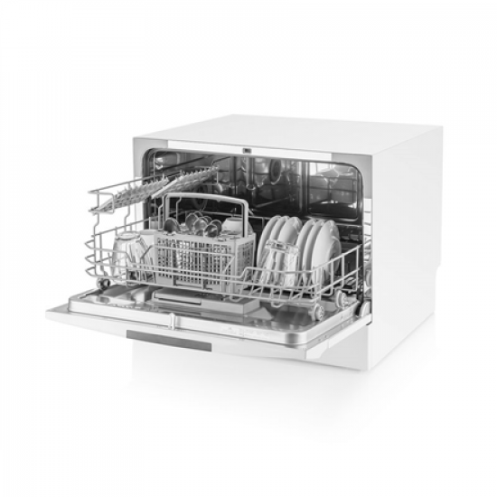 Dishwasher | ETA138490000F | Table | Width 55 cm | Number of place settings 6 | Number of programs 8 | Energy efficiency class F | Display | White