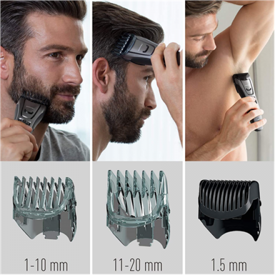 Panasonic | Beard and hair trimmer | ER-GB80-H503 | Corded/ Cordless | Number of length steps 39 | Step precise 0.5 mm | Black