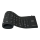 Logilink | Flexible waterproof Keyboard USB + PS/2 | ID0019A | Flexible keyboard | Wired | DE | Black