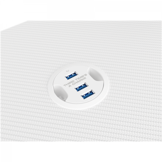 Genesis | Gaming Desk | Holm 320 RGB | White