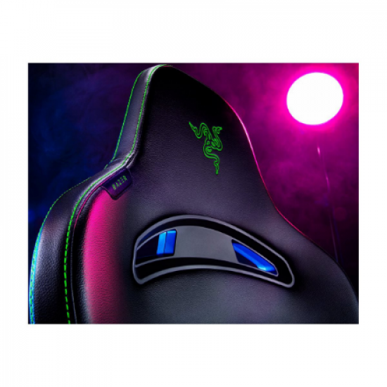 Razer Ergonomic Gaming Chair Enki X EPU Synthetic Leather; Steel; High density Polyurethane Moulded Foam | Black/Green