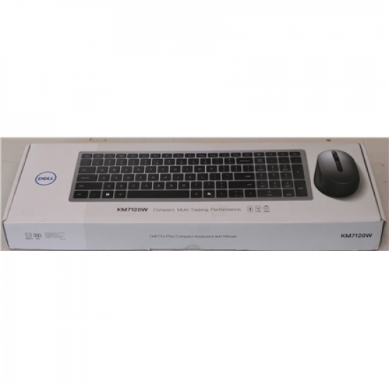 SALE OUT.  | Dell | Keyboard and Mouse | KM7120W | Wireless | 2.4 GHz, Bluetooth 5.0 | Batteries included | Bluetooth | Wireless connection | US | Titan Gray | REFURBISHED