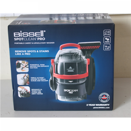 SALE OUT.  | Bissell | Spot Cleaner | SpotClean Pro | Corded operating | Washing function | 750 W | Red/Titanium | 24 month(s) | - V | DAMAGED PACKAGING