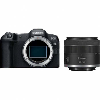 Canon | EOS R8 Body + RF 24-50mm F4.5-6.3 IS STM (AIP) | Megapixel 24.2 MP | Image stabilizer | ISO sensitivity (max) 102400 | Display diagonal 3 