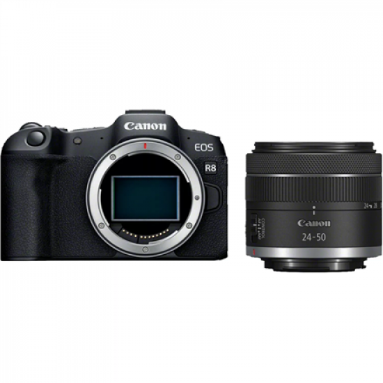 Canon | EOS R8 Body + RF 24-50mm F4.5-6.3 IS STM (AIP) | Megapixel 24.2 MP | Image stabilizer | ISO sensitivity (max) 102400 | Display diagonal 3 