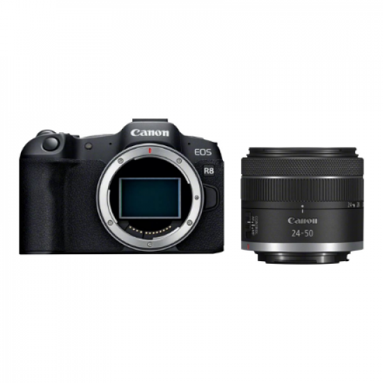 Canon | EOS R8 Body + RF 24-50mm F4.5-6.3 IS STM (AIP) | Megapixel 24.2 MP | Image stabilizer | ISO sensitivity (max) 102400 | Display diagonal 3 