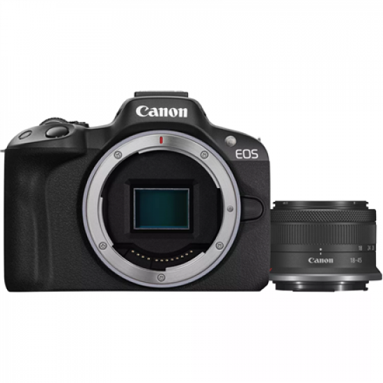 Canon | EOS R50 + RF-S 18-45mm F4.5-6.3 IS STM (SIP) | Megapixel 24.2 MP | Image stabilizer | ISO sensitivity (max) 32000 | Display diagonal 2.95 