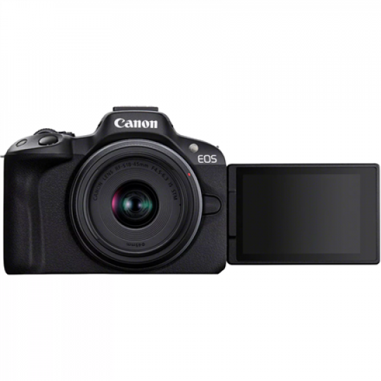 Canon | EOS R50 + RF-S 18-45mm F4.5-6.3 IS STM (SIP) | Megapixel 24.2 MP | Image stabilizer | ISO sensitivity (max) 32000 | Display diagonal 2.95 