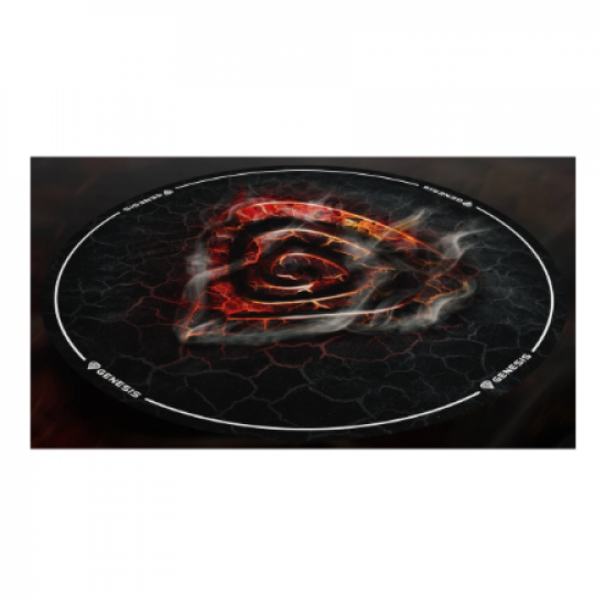 Genesis Tellur 400 Round Lava Floor Mat | Black
