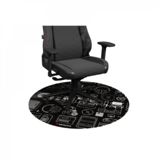 Genesis Protective Floor Mat Tellur 300 Round Gear Polyester | Floor Mat | Multicolor