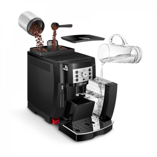 Delonghi | Coffee Maker | ECAM22.115.B Magnifica S | Pump pressure 15 bar | Built-in milk frother | Automatic | 1450 W | Black