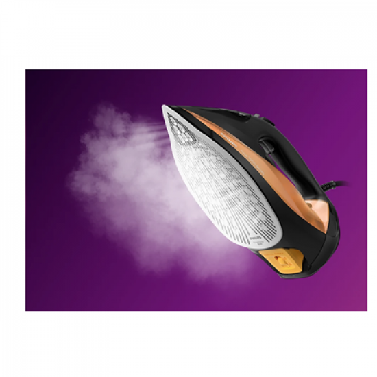 Philips DST7040/80 7000 series | Steam Iron | 2800 W | Water tank capacity 300 ml | Continuous steam 50 g/min | Steam boost performance 250 g/min | Black/Gold