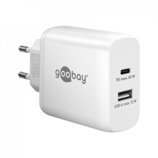 Goobay | USB-C PD Dual Fast Charger (45 W) | 65412 | N/A