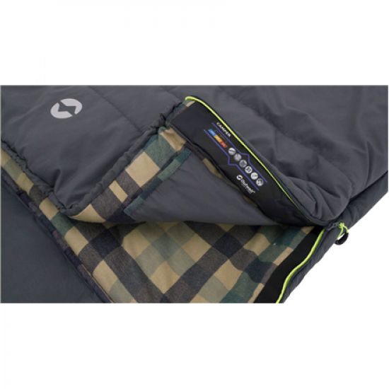 Outwell | Sleeping Bag | 235 x 90 cm | -15/5 °C | Right zipper
