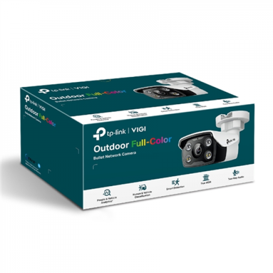TP-LINK | Full-Color Network Camera | VIGI C350(2.8mm) | 36 month(s) | Bullet | 5 MP | 4mm/F1.6 | Power over Ethernet (PoE) | IP67 | H.265/H.264 | MicroSD Card, up to 256 GB