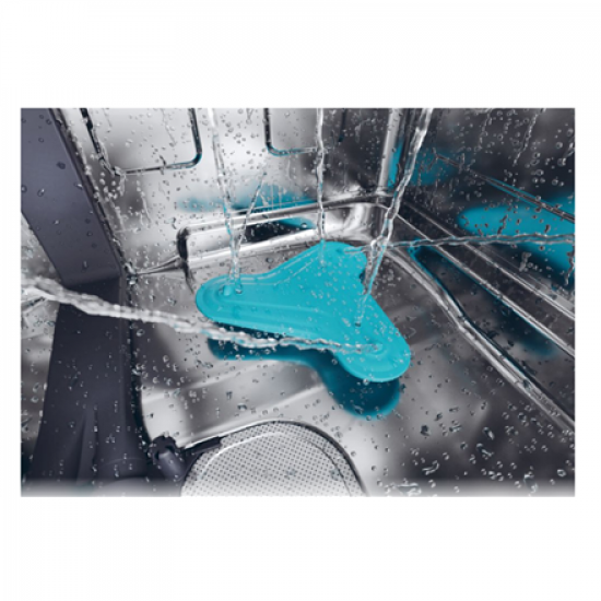 Candy Dishwasher | CF 5C4F0PW | Free standing | Width 59.7 cm | Number of place settings 15 | Number of programs 8 | Energy efficiency class C | Display | AquaStop function | White