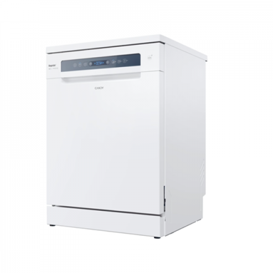 Candy Dishwasher | CF 5C4F0PW | Free standing | Width 59.7 cm | Number of place settings 15 | Number of programs 8 | Energy efficiency class C | Display | AquaStop function | White