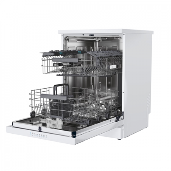 Candy Dishwasher | CF 5C4F0PW | Free standing | Width 59.7 cm | Number of place settings 15 | Number of programs 8 | Energy efficiency class C | Display | AquaStop function | White