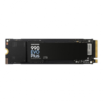 Samsung SSD | 990 EVO Plus | 2000 GB | SSD form factor M.2 2280 | Solid-state drive interface NVMe | Read speed 7250 MB/s | Write speed 6300 MB/s
