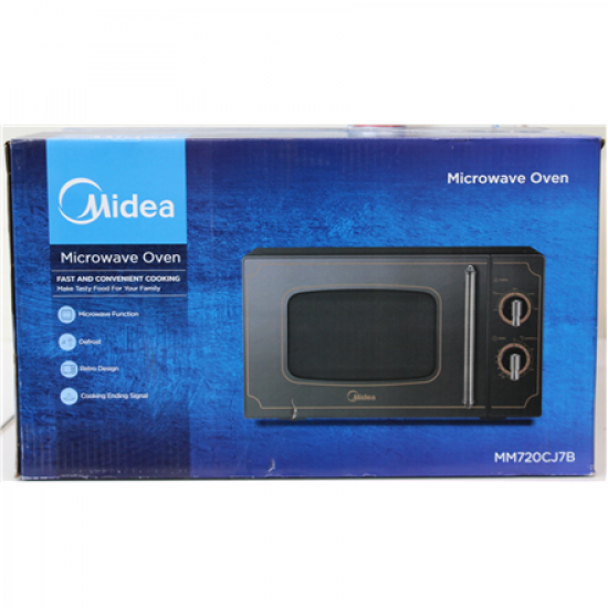 SALE OUT.  | Midea | Microwave oven | MM720CJ7B | Free standing | 700 W | Black | DAMAGED PACKAGING, MISSING INNER PACKAGING, SCRATCHED ITEM