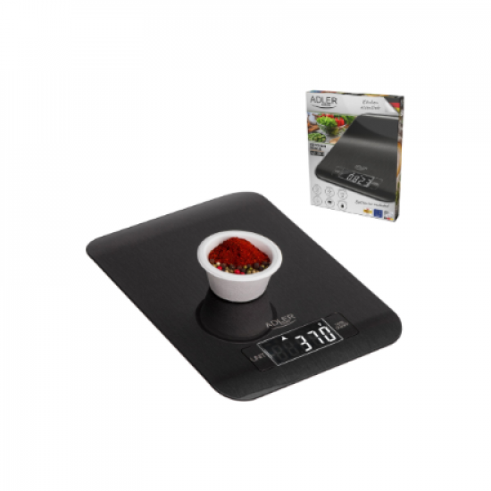 Adler Kitchen Scale | AD 3183b | Graduation 1 g | Black