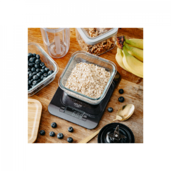 Adler Kitchen Scale | AD 3183b | Graduation 1 g | Black
