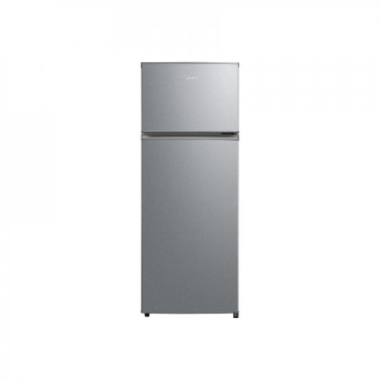 Midea Refrigerator | MDRT294FGE50 | Energy efficiency class E | Free standing | Double Door | Height 143 cm | Fridge net capacity 163 L | Freezer net capacity 41 L | 40 dB | Stainless steel