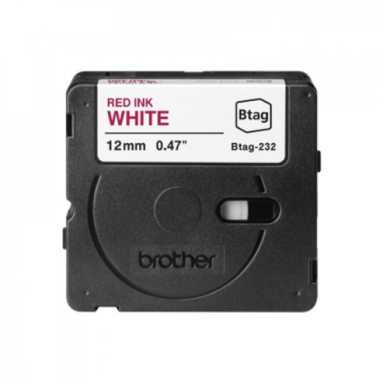 Brother BTAG-232 | Red on White | Btag
