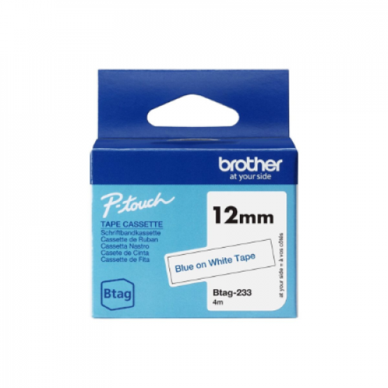 Brother BTAG-233 | Blue on White | Btag